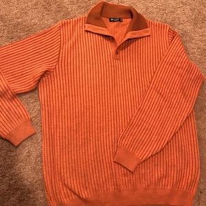 Men’s St. Croix sweater rust orange mock XLT TALL